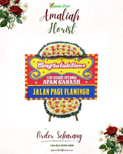 Bunga Papan Congratulation di Claro Hotel Makassar